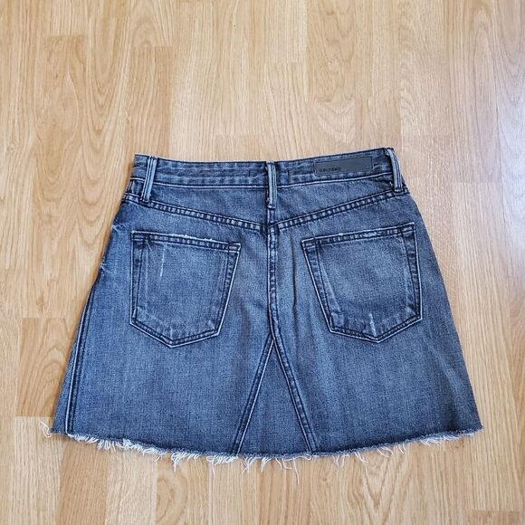 GRLFRND Eva A-Frame Gusset Denim Skirt Size 25 - Picture 6 of 14